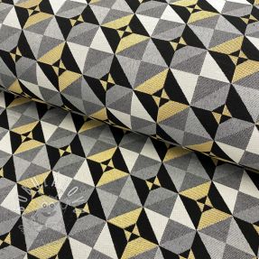 Dekoračná látka jacquard Diamond cube luxury