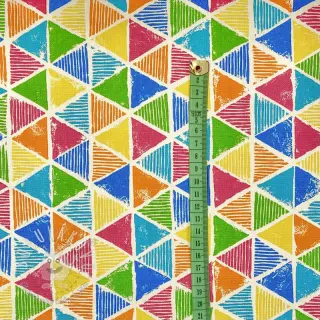 Dekoračná látka premium Rainbow triangle