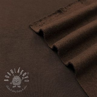 Teplákovina počesaná JOGGING dark brown