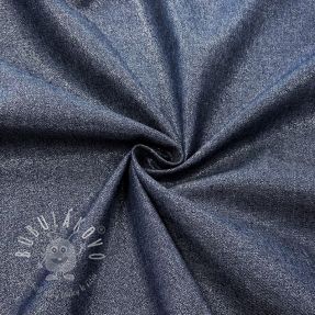 Bavlnená látka JEANS FOIL dark blue
