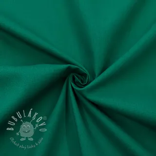 Bavlnený popelín dark emerald