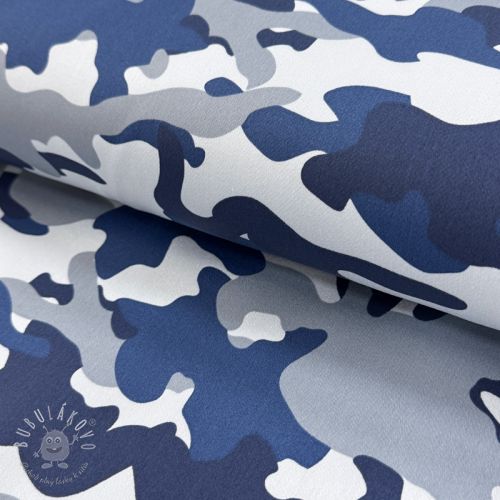 JEANS DENIM STRETCH Camouflage blue