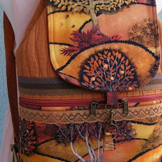 Dekoračná látka Forest hill autumn digital print