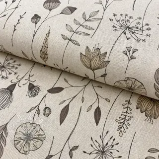 Dekoračná látka Linenlook Handdrawn flowers