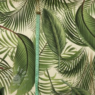 Dekoračná látka Linenlook Palm leaf junglee digital print