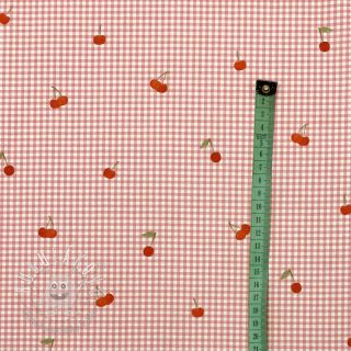 Bavlnená látka Cherry rose digital print