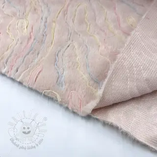 Umelá kožušina s tylom powder