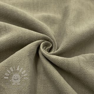 Ľan predpraný STONEWASHED khaki