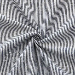 Ľan s bavlnou Lira medium stripe jeans