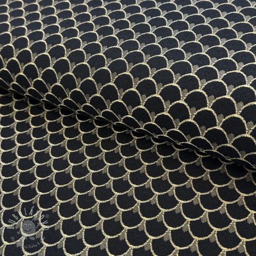 Dekoračná látka jacquard Dragon allover noir