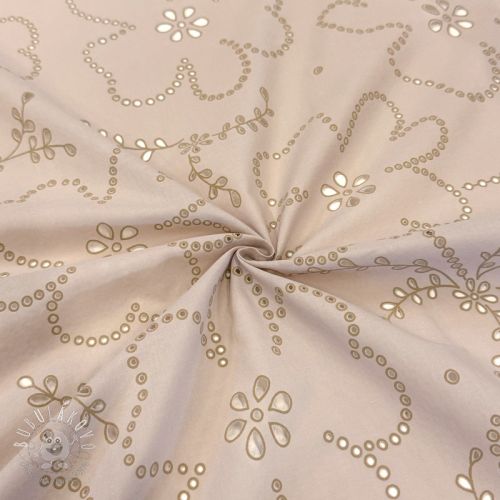 Bavlnená látka VOILE Puffy beige