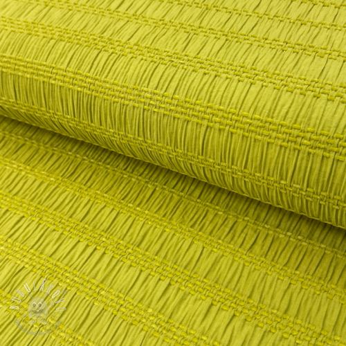 Viskóza CHENILLE JACQUARD lime
