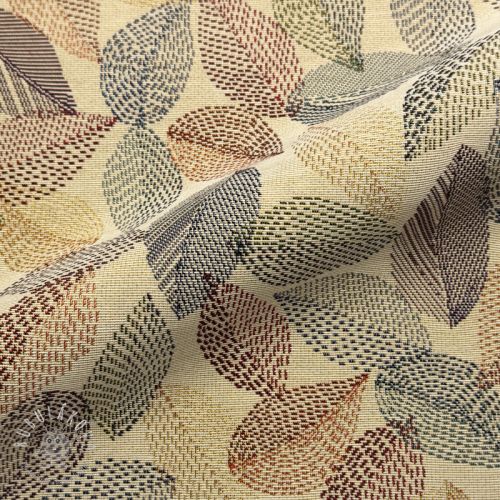Dekoračná látka GOBELIN PREMIUM Stitch Sketch Leaf Dekoračná látka GOBELIN PREMIUM Stitch Sketch Leaf