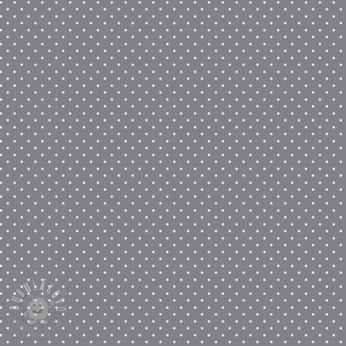 Bavlnená látka Petit dots grey