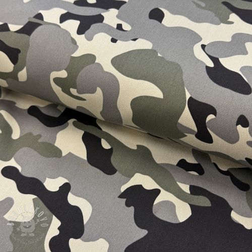 JEANS DENIM STRETCH Camouflage grey