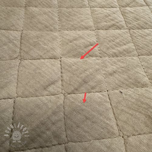 Dvojitá gázovina/mušelín QUILT beige II.trieda