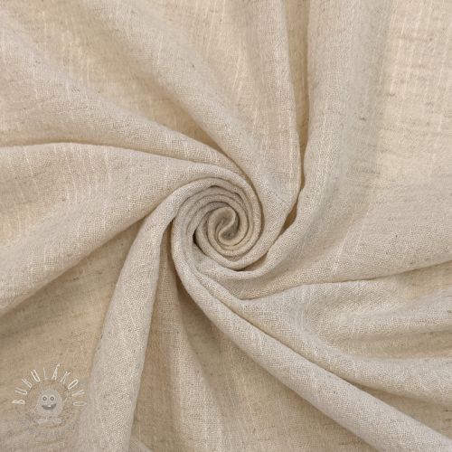 Bavlnená látka s ľanom SLUB WASHED natural