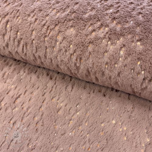 Umelá kožušina FOIL dark rose