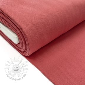 Patent hladký GOTS spiced coral