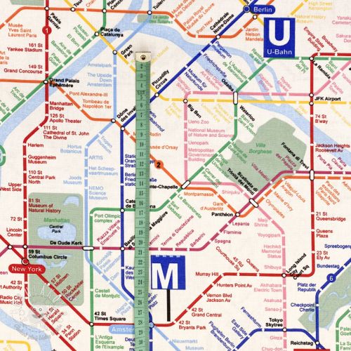 Dekoračná látka premium Subway underground