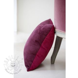 Umelá koža semiš ALASKA fuchsia/amethyste