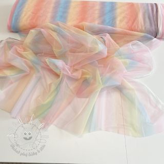 Tyl na TUTU ROYAL Rainbow multicolor