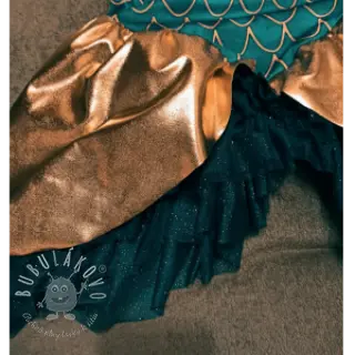 Tyl na TUTU ROYAL SPARKLE petrol gold