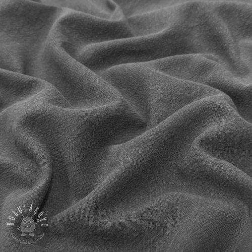 Ľan predpraný STONEWASHED PREMIUM dark grey