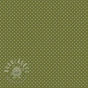 Bavlnená látka Petit dots green