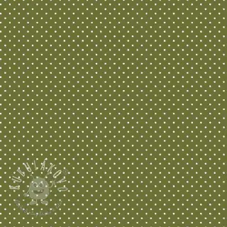Bavlnená látka Petit dots green
