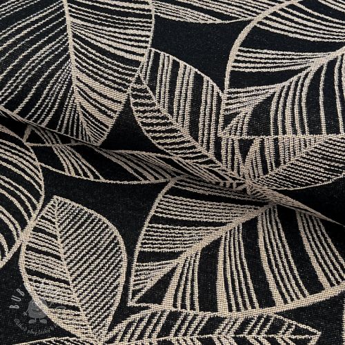 Dekoračná látka jacquard Malia noir lin