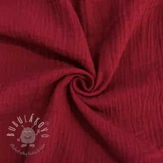 Dvojitá gázovina/mušelín red ORGANIC
