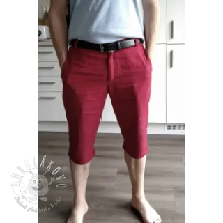 Ľan predpraný dark red