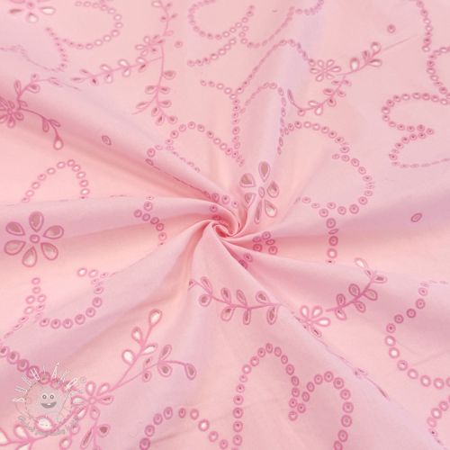 Bavlnená látka VOILE Puffy light pink