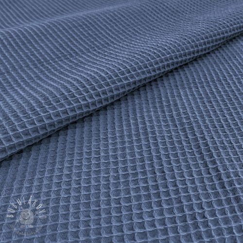 Bavlna s vaflovou väzbou jeans