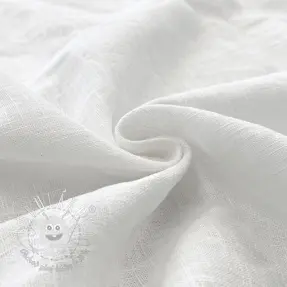 Ľan predpraný white