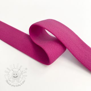 Guma hladká 2,5 cm fuchsia