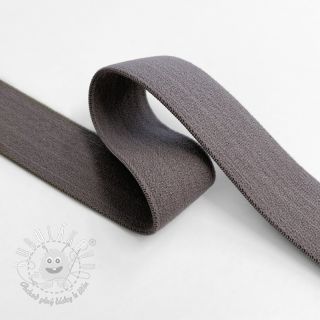 Guma hladká 2,5 cm dark taupe