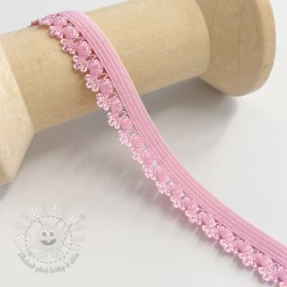 Čipka elastická Flowie pink