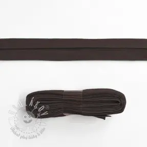 Lemovací prúžok bavlna - 3 m dark mocha