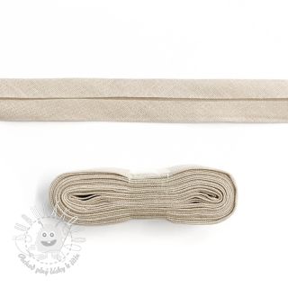 Lemovací prúžok bavlna - 3 m sand