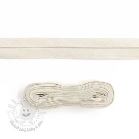 Lemovací prúžok bavlna - 3 m off white
