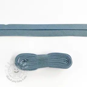Lemovací prúžok bavlna - 3 m steel blue