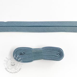 Lemovací prúžok bavlna - 3 m steel blue