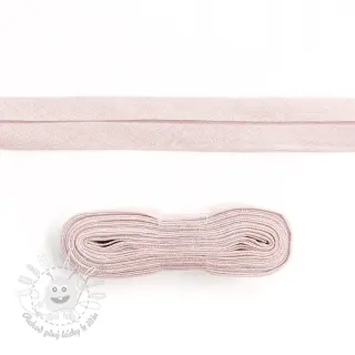 Lemovací prúžok bavlna - 3 m light salmon