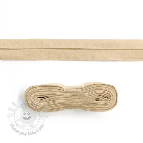 Lemovací prúžok bavlna - 3 m light sand
