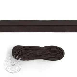 Lemovací prúžok bavlna - 3 m dark choco