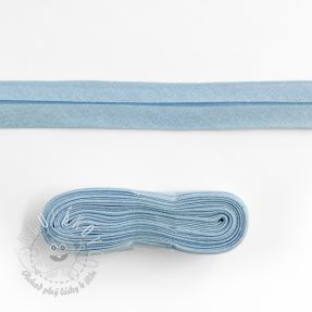 Lemovací prúžok bavlna - 3 m light blue