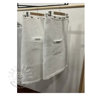 Bavlna s vaflovou väzbou white