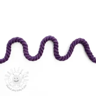 Bavlnená šnúra točená 8 mm purple